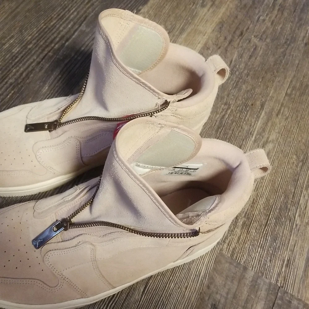 NIKE Air Jordan 10 Women Hightop Balarina Pink Suede Zip up EXCELLENT condition - Picture 14 of 17